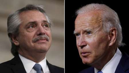 "El vínculo entre nuestros países se fortalecerá", subrayó Fernández en un saludo a Biden