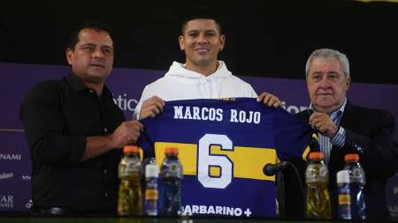 Boca presentó a Marcos Rojo, primer refuerzo para esta temporada
