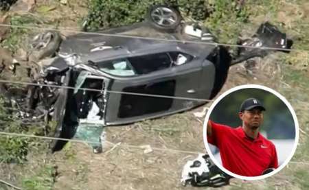 Tiger Woods sufrió un fuerte accidente automovilístico y fue hospitalizado