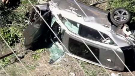 Impactantes imágenes: así quedó el vehículo de Tiger Woods tras el accidente