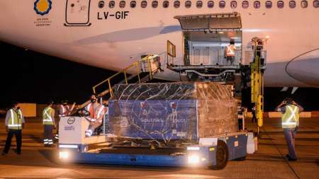 Llegaron más de 517 mil dosis de vacunas Sputnik V desde Rusia