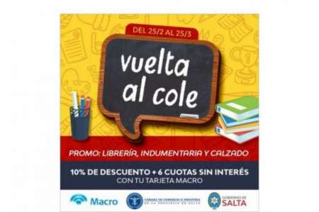 Continúa la promoción "Vuelta al cole" hasta el 25 de este mes