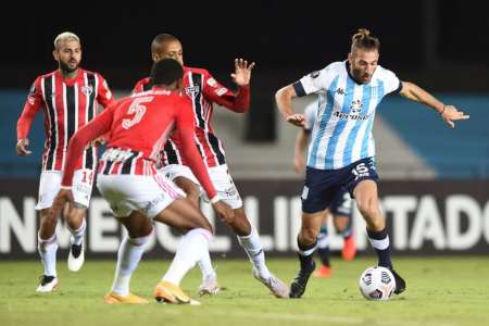 Racing empató con el San Pablo en Avellaneda, pero dejó una buena imagen en la Copa Libertadores