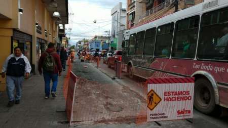 Empezaron las obras en la calle Ituzaingó