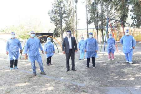 Tras su receso, Sáenz retomó sus funciones y visitó puestos de vacunación Covid