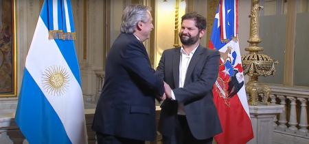 Alberto Fernández recibió al presidente chileno Gabriel Boric