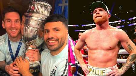 Canelo Álvarez se enojó con Messi por un supuesto gesto con la camiseta de México y el Kun Agüero le respondió