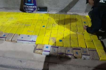 La Policía decomisó 120 kilos de cocaína en un operativo de seguridad en La Poma