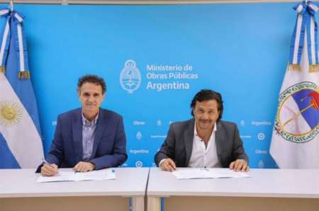 Sáenz y Katopodis firmaron un acuerdo para la pavimentación de la Ruta Nacional 68