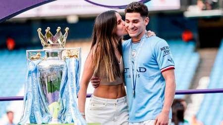 El romántico posteo que Julián Álvarez le dedicó a su novia Emilia Ferrero