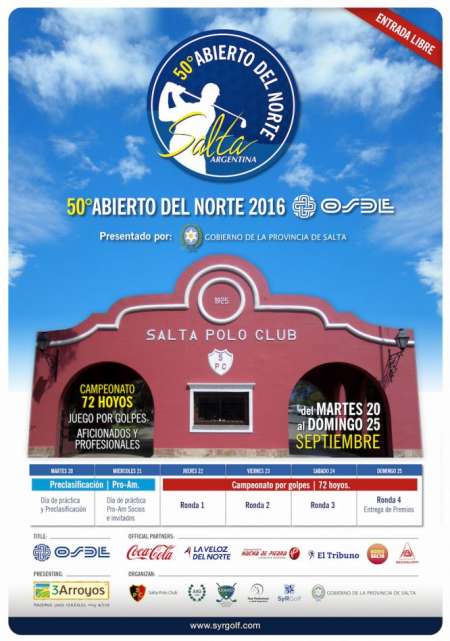 Abierto del Norte de golf: Ángel Cabrera y Eduardo Romero engalanaron la presentación