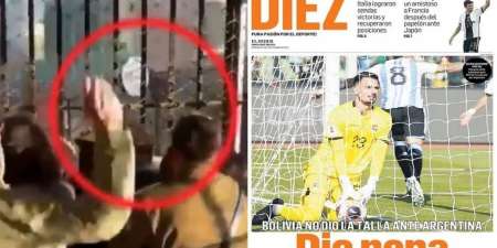 Caos en Bolivia tras la goleada de Argentina: agredieron a la familia del presidente de la Federación