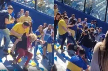 Un hincha de River se infiltró en La Bombonera para ver el Superclásico y fue brutalmente golpeado