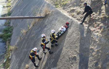 Simulacro de rescate en el canal Yrigoyen