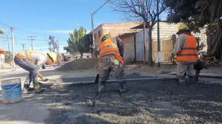 Tareas de hormigonado en la zona norte