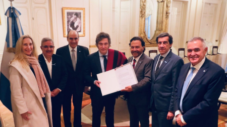 Sáenz se reunió con el presidente Milei