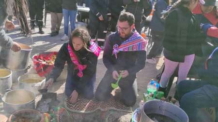 El Gobierno participó en la celebración de la Pachamama