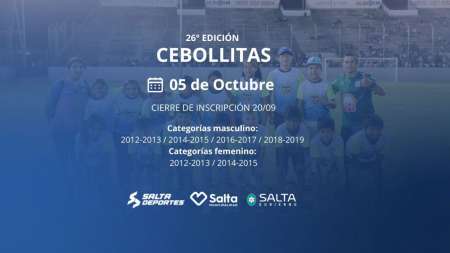 26° edición del torneo «Cebollitas»