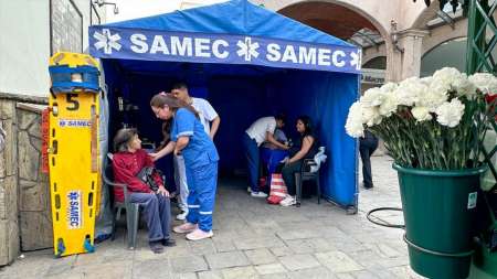 Puestos de salud del SAMEC en la Catedral