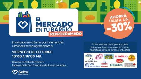 “El mercado en tu barrio” en zona oeste