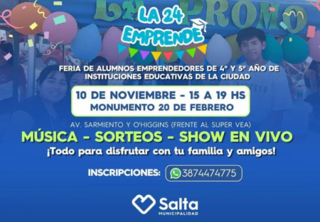 Este domingo hay feria de “La 24 emprende”