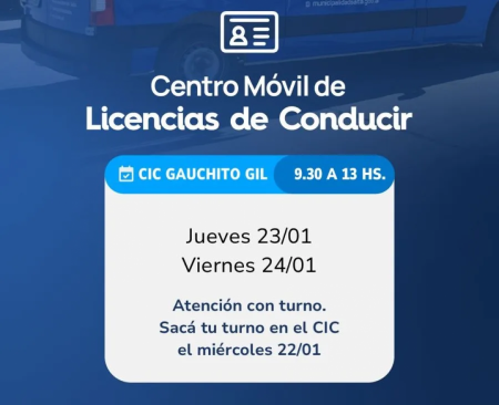El Móvil de Licencias esta semana en Gauchito Gil