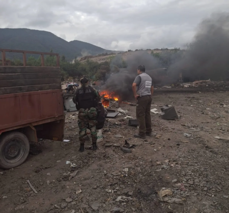 Sancionaron a personas por quema de basura a cielo abierto