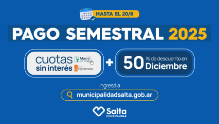 Pago Semestral de Tributos Municipales 2025