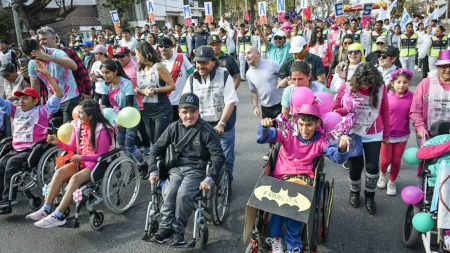 Sáenz acompañó a la maratón de Hirpace
