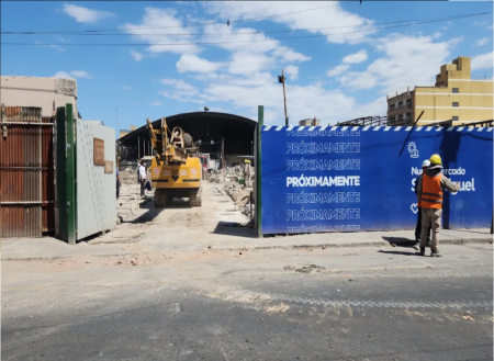 1ra etapa de perforación de suelo