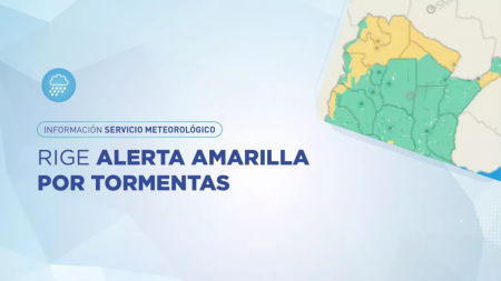 Hasta el viernes rige la Alerta Amarilla por tormentas