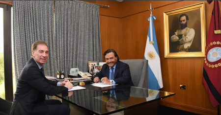 Sáenz y Diego Santilli mantuvieron una reunión de trabajo