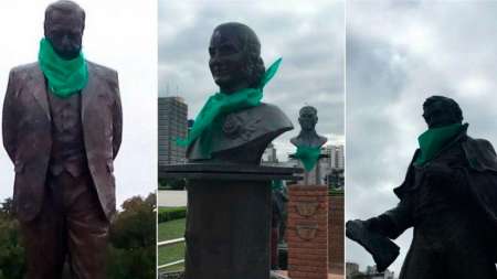 ¿Nuevo enfrentamiento?: Pro abortistas quieren colocar pañuelos verdes en monumentos