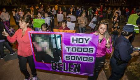 La marcha que se llevó a cabo por Belén