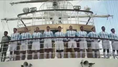 El emotivo video de los tripulantes de la Fragata Libertad para la Selección