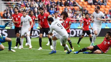 En el final, Uruguay se llevó la victoria ante Egipto