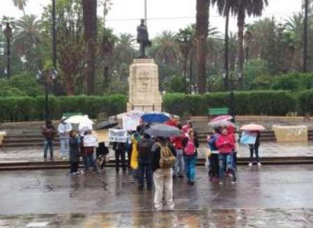 Familiares de los “narcopolicías” marcharon por la libertad de los acusados