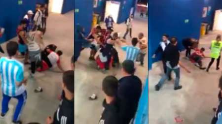 VIDEO: La salvaje y cobarde golpiza de barrabravas argentinos a dos hinchas croatas