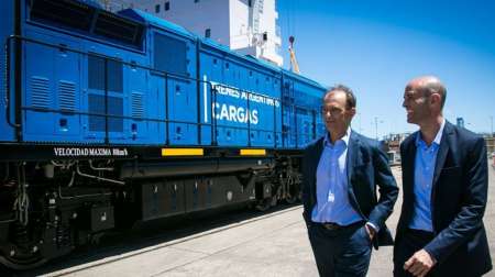 Llegaron las primeras locomotoras chinas para el Belgrano Cargas