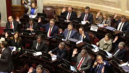 Presión sobre el Senado con una marcha al Congreso Nacional