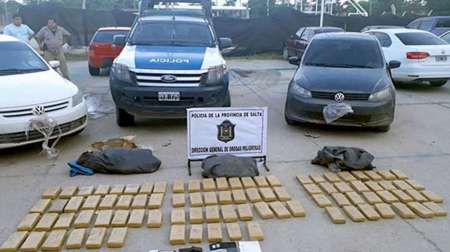 Droga en Salta: hay más de 300 detenidos y $ 17 millones secuestrados en lo que va del año