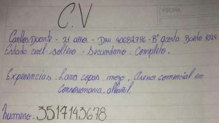 Viral: El currículum escrito a mano que emociona a todos