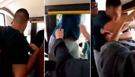VIDEO: Acosó a dos nenas en un colectivo, trató de huir por la ventana y lo detuvieron