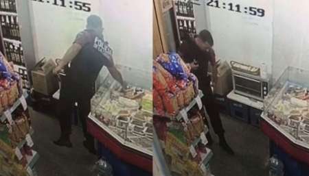 VIDEO: Separaron de su cargo a un policía que robó en la fiambrería de un súpermercado