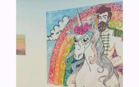 Güemes se subió a un pony frente a un arcoíris: mirá la muestra de la Biblioteca Provincial