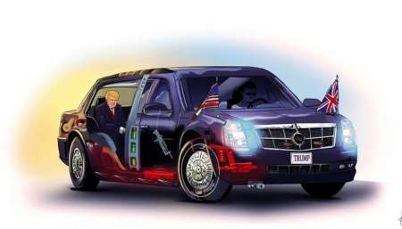 Así es “La Bestia”, la reforzada limusine en la que trasladan a Trump