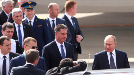 El presidente ruso Vladimir Putin llegó a Buenos Aires para la cumbre del G20