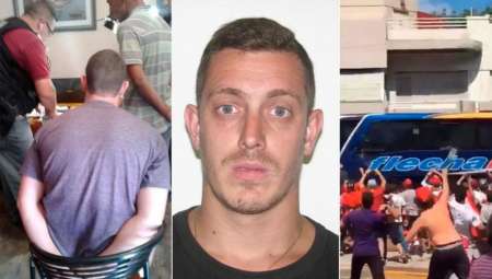 Quedó libre el hincha que atacó el micro de Boca en la previa a la superfinal