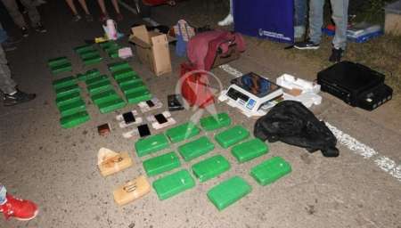 Detienen a gendarme traficando 37 kilos de cocaína