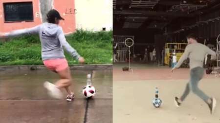 Una salteña se sumó a un reto viral y desafió a Messi